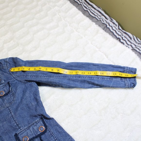 LIVE A LITTLE Size M Medium Denim Jacket Jean - Picture 4 of 7